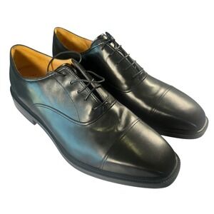 Rockport Reserve Mens Black Leather Cap Toe Oxford Dress Shoes Size 13M